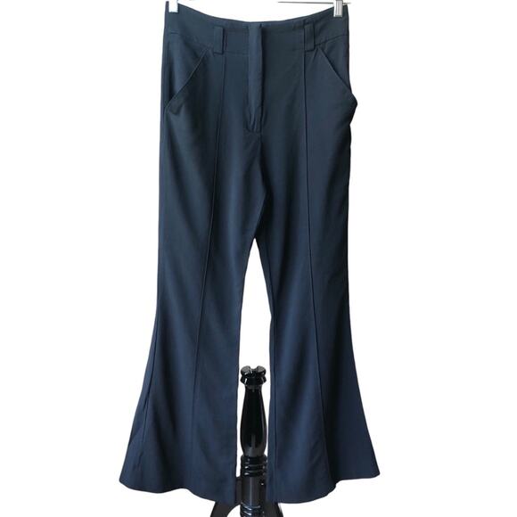 A.L.C black flare leg trousers sz 8 - Picture 1 of 7